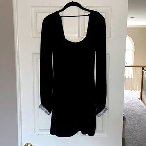 Arden B Ruched Cocktail Dress Low Back -S